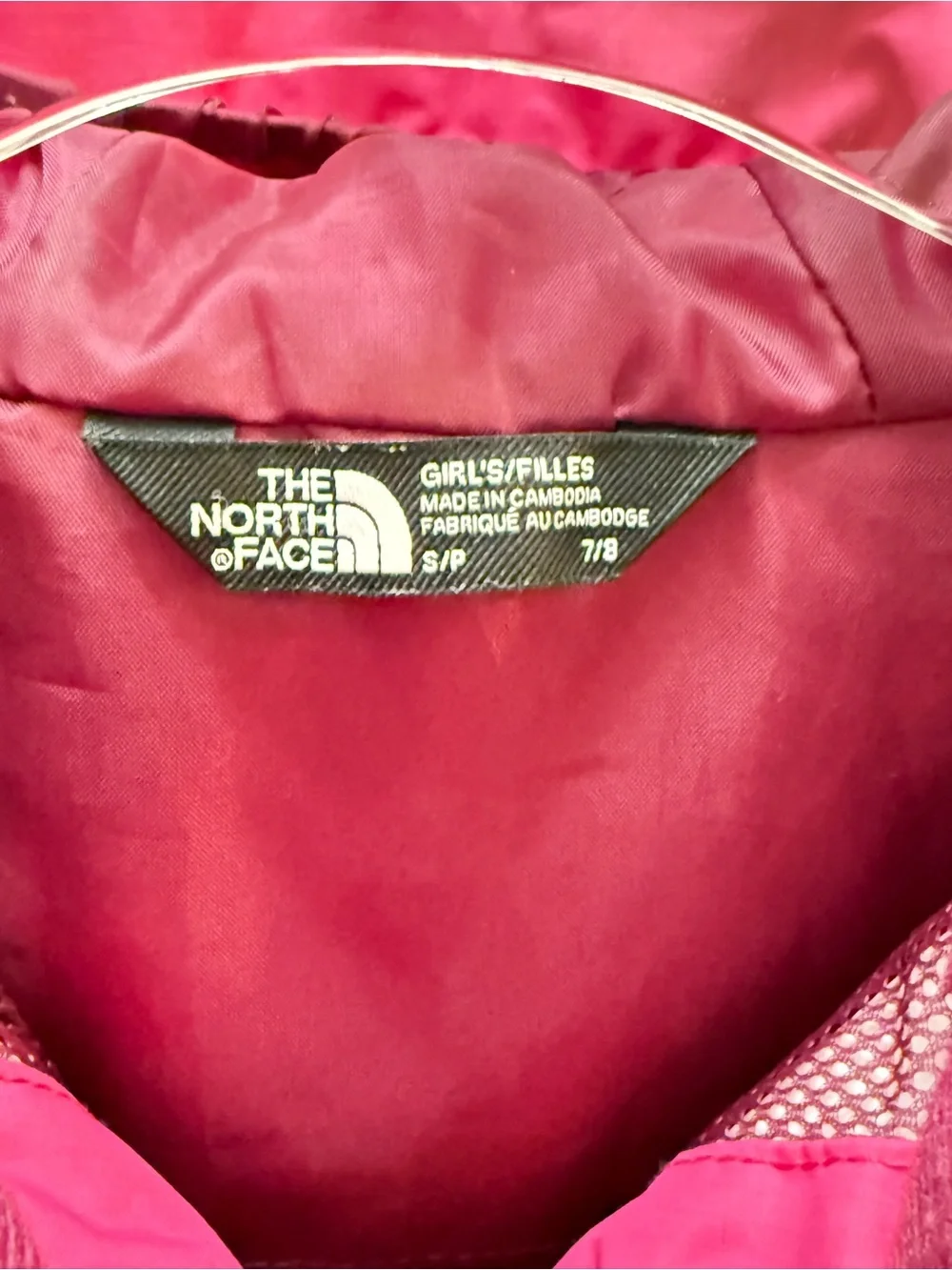 The North Face Girls' Antora Rain Jacket, Size S Hot Pink